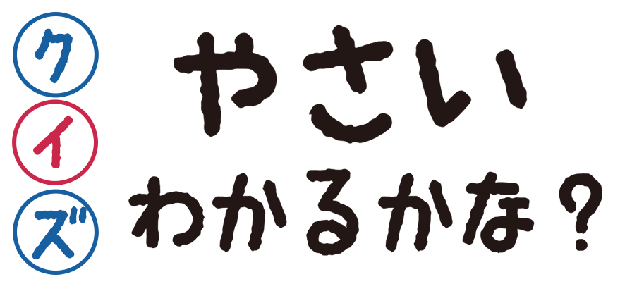 クイズ！やさいのなまえいえるかな？