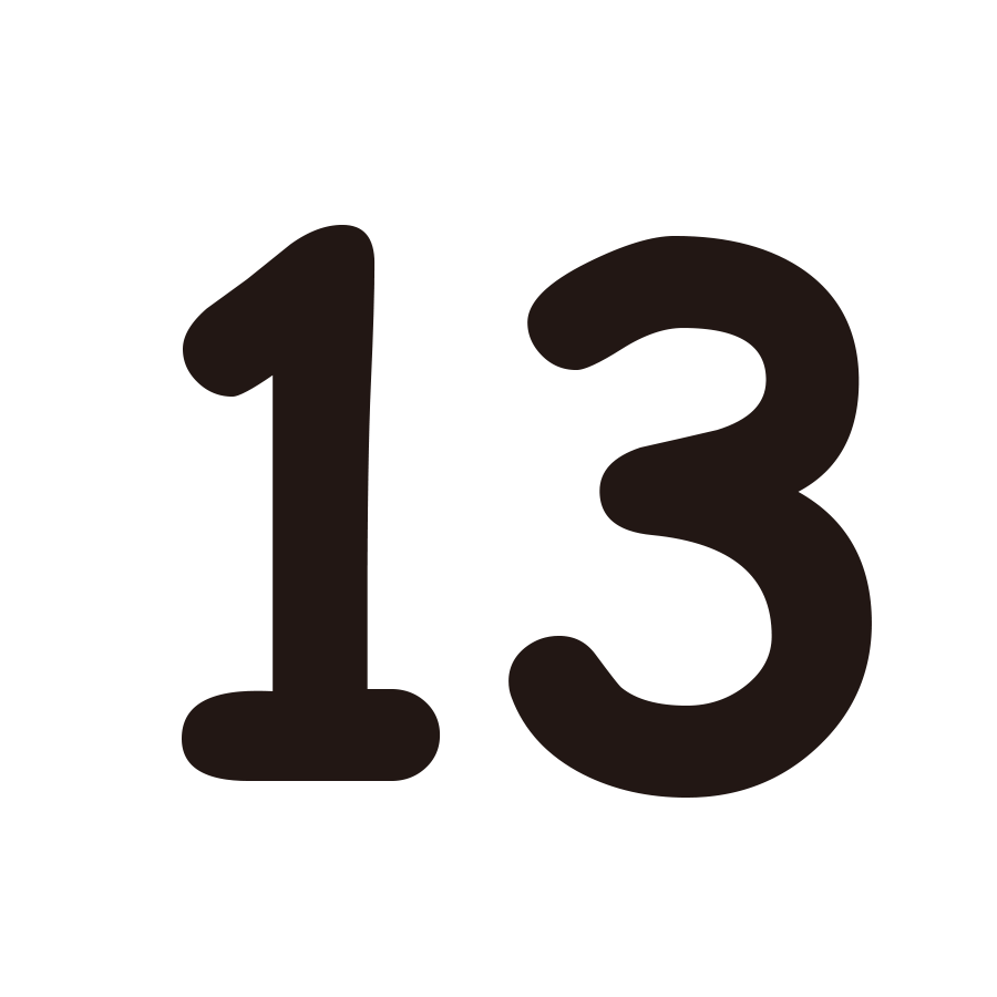 thirteen